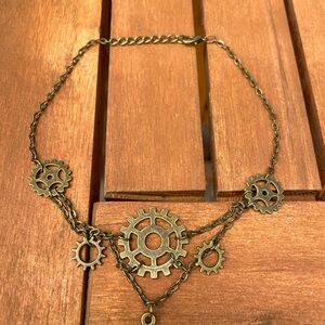 Steampunk Gear Necklace